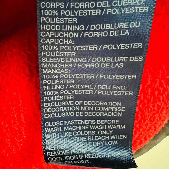 Tommy Hilfiger Kid's Quilted Colorblock Hooded Puffer Jacket Black Size 8 - Picture 10 of 12